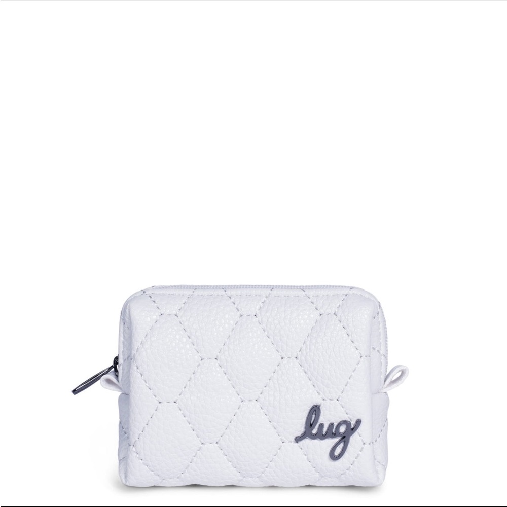 Lug Choo Choo Mini VL Vegan Leather Pill Box in White - New With Tags!